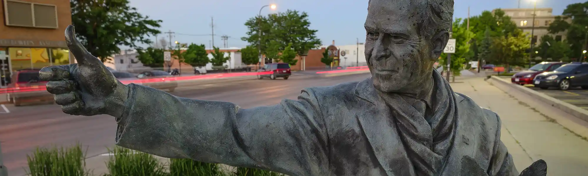 Downtown Rapid City president statue